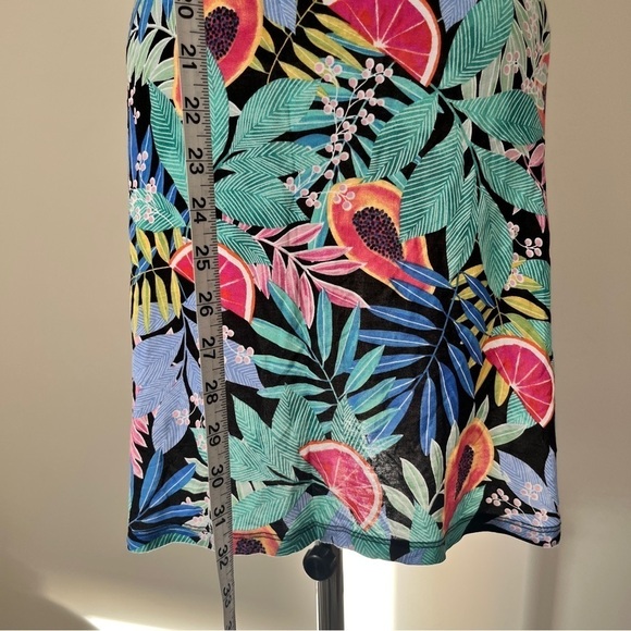 Eidon Amaya Dress Papaya  Resort Wear Beachy Tropical Fruit Corset Lace Up Sz S - Picture 6 of 16